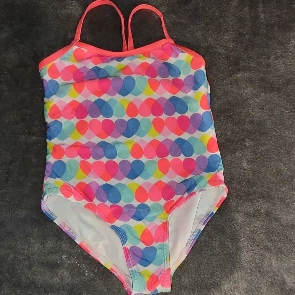 Wonder Nation girls sz. 4-5 one pc. Heart swimsuit